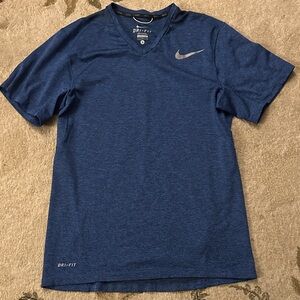 Nike Men's Short Sleeve Blue Tee